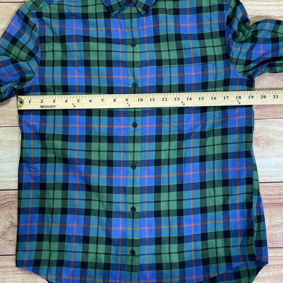 Pendleton Women’s 100% Cotton Long Sleeve‎ Shirt Blue Plaid Size Extra Small - Picture 4 of 7